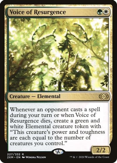 Voice of Resurgence Double Masters Magic card