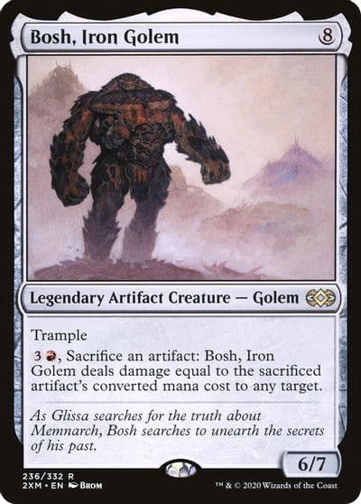 Bosh Iron Golem Double Masters Magic card