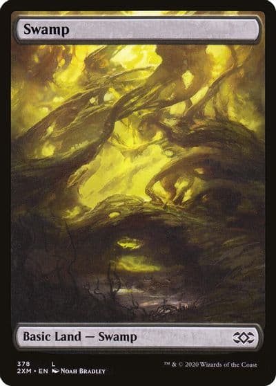 Swamp 378 Double Masters Magic card