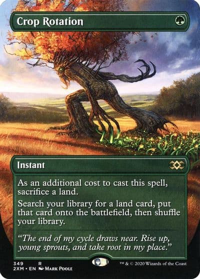 Crop Rotation Borderless Double Masters Magic card