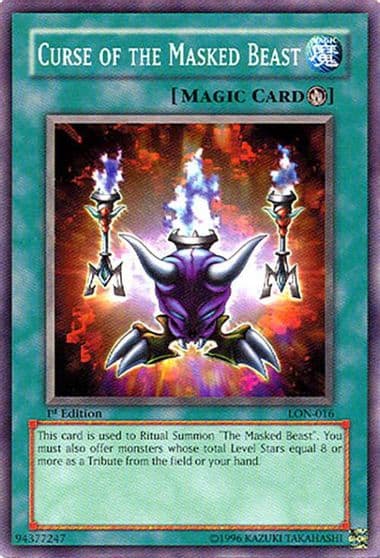 Curse of the Masked Beast Labyrinth of Nightmare Yu-Gi-Oh! card