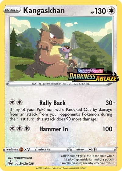 Kangaskhan - SWSH038 (Prerelease) SWSH: Sword & Shield Promo Cards Pokemon card