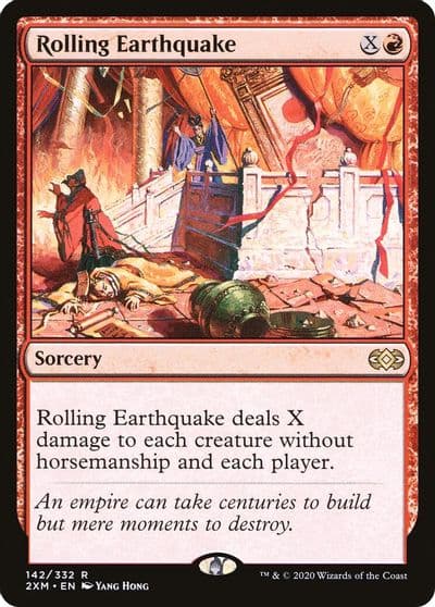 Rolling Earthquake Double Masters Magic card