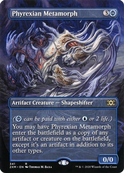Phyrexian Metamorph Borderless Double Masters Magic card