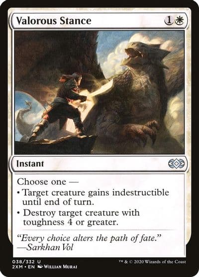 Valorous Stance Double Masters Magic card