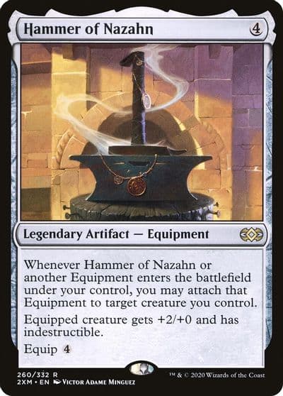 Hammer of Nazahn Double Masters Magic card