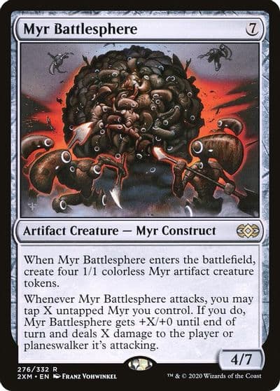 Myr Battlesphere Double Masters Magic card