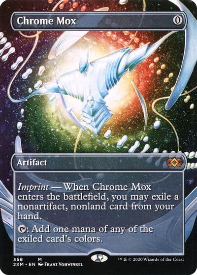 Chrome Mox Borderless Double Masters Magic card