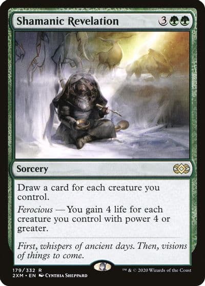 Shamanic Revelation Double Masters Magic card