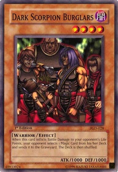 Dark Scorpion Burglars Pharaonic Guardian Yu-Gi-Oh! card
