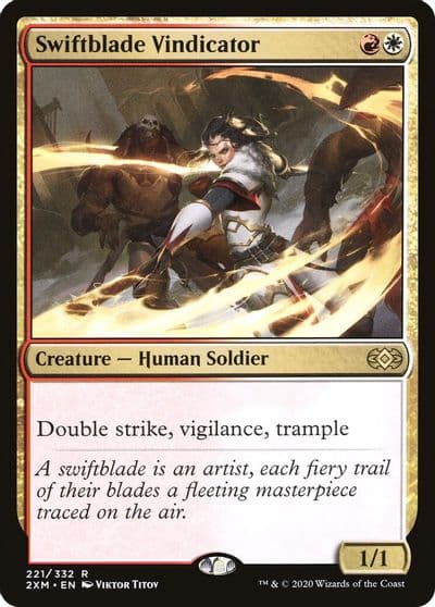 Swiftblade Vindicator Double Masters Magic card