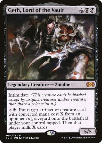 Geth Lord of the Vault Double Masters Magic card