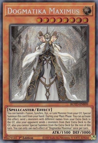 Dogmatika Maximus Rise of the Duelist Yu-Gi-Oh! card