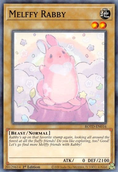 Melffy Rabby Rise of the Duelist Yu-Gi-Oh! card