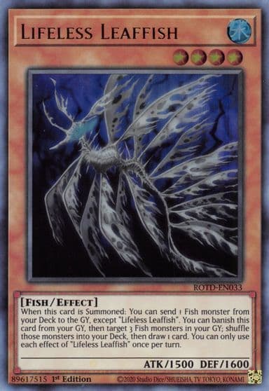Lifeless Leaffish Rise of the Duelist Yu-Gi-Oh! card