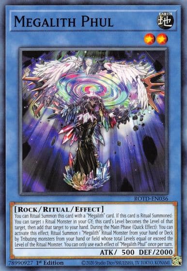 Megalith Phul Rise of the Duelist Yu-Gi-Oh! card