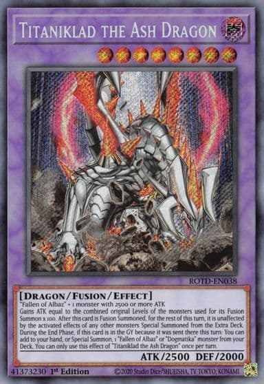 Titaniklad the Ash Dragon Rise of the Duelist Yu-Gi-Oh! card