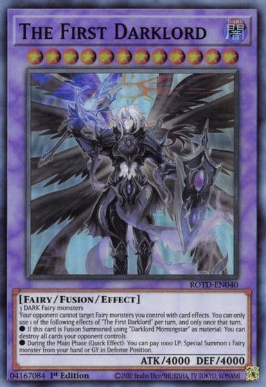 The First Darklord Rise of the Duelist Yu-Gi-Oh! card