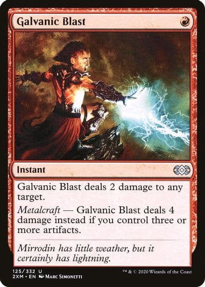 Galvanic Blast Double Masters Magic card