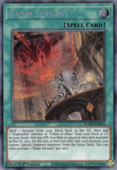 Nadir Servant Rise of the Duelist Yu-Gi-Oh! card