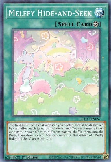 Melffy Hide and Seek Rise of the Duelist Yu-Gi-Oh! card