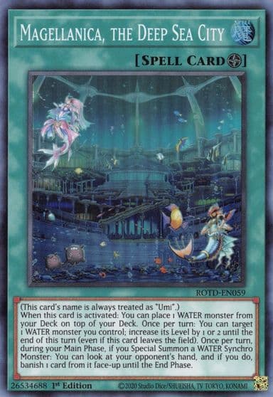 Magellanica the Deep Sea City Rise of the Duelist Yu-Gi-Oh! card