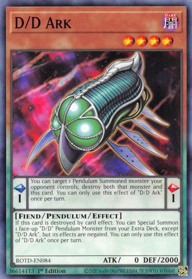 D D Ark Rise of the Duelist Yu-Gi-Oh! card