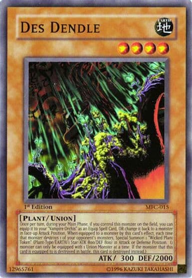 Des Dendle Magician's Force Yu-Gi-Oh! card