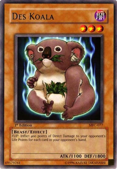 Des Koala Magician's Force Yu-Gi-Oh! card