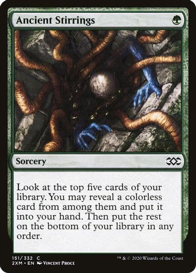 Ancient Stirrings Double Masters Magic card