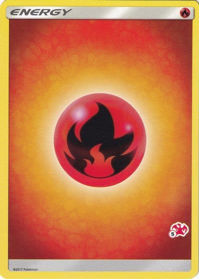 Fire Energy (#5 Charizard Stamped) Battle Academy Pokemon card