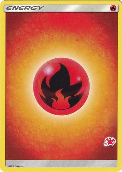 Fire Energy (#19 Charizard Stamped) Battle Academy Pokemon card