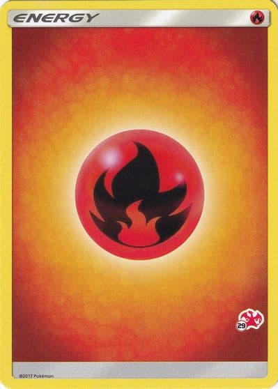 Fire Energy (#29 Charizard Stamped) Battle Academy Pokemon card