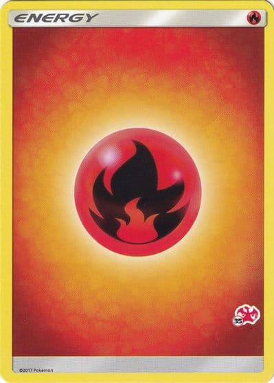 Fire Energy (#35 Charizard Stamped) Battle Academy Pokemon card