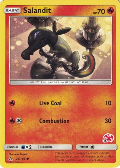 Salandit (#18 Charizard Stamped) Battle Academy Pokemon card