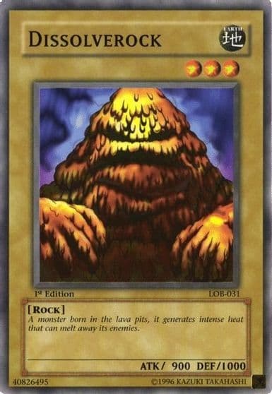 Dissolverock The Legend of Blue Eyes White Dragon Yu-Gi-Oh! card
