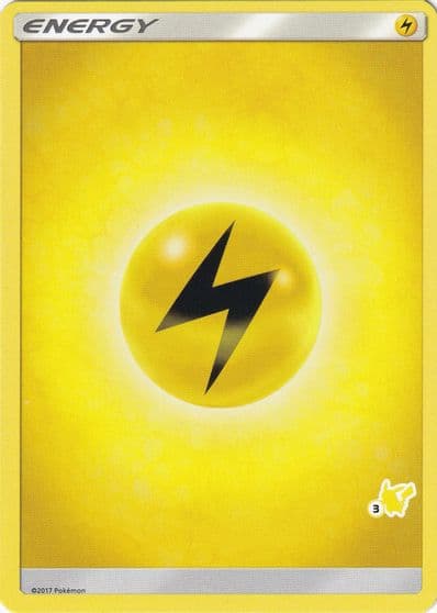 Lightning Energy (#3 Pikachu Stamped) Battle Academy Pokemon card