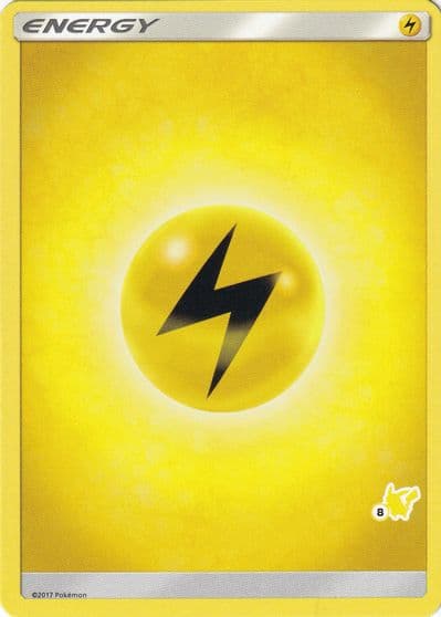 Lightning Energy (#8 Pikachu Stamped) Battle Academy Pokemon card