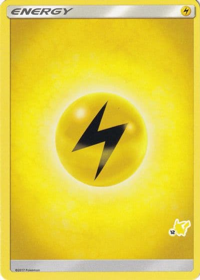 Lightning Energy (#12 Pikachu Stamped) Battle Academy Pokemon card