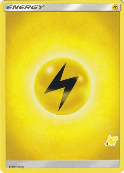 Lightning Energy (#18 Pikachu Stamped) Battle Academy Pokemon card