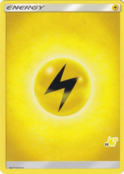 Lightning Energy (#22 Pikachu Stamped) Battle Academy Pokemon card