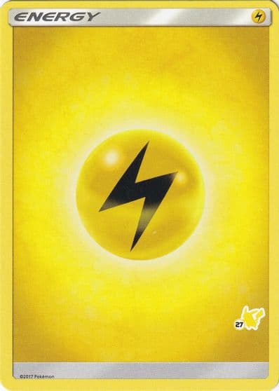 Lightning Energy (#27 Pikachu Stamped) Battle Academy Pokemon card
