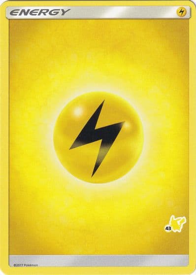 Lightning Energy (#43 Pikachu Stamped) Battle Academy Pokemon card