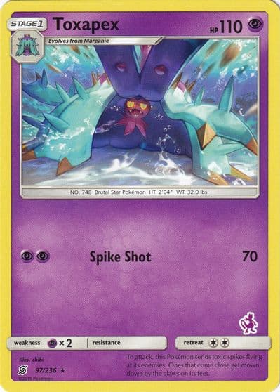 Toxapex (Mewtwo Stamped) Battle Academy Pokemon card