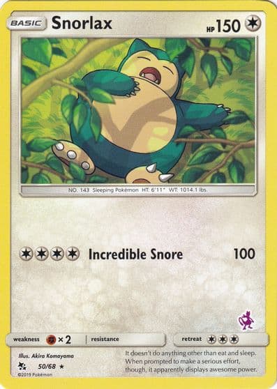 Snorlax (Mewtwo Stamped) Battle Academy Pokemon card