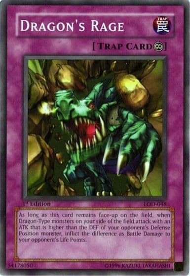 Dragons Rage Legacy of Darkness Yu-Gi-Oh! card