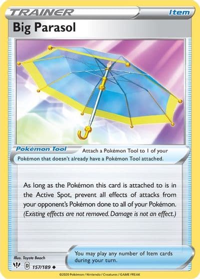 Big Parasol SWSH03: Darkness Ablaze Pokemon card