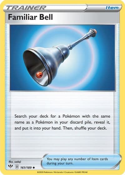 Familiar Bell SWSH03: Darkness Ablaze Pokemon card