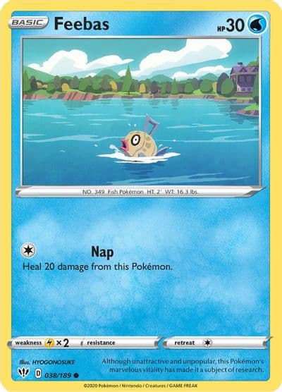Feebas SWSH03: Darkness Ablaze Pokemon card