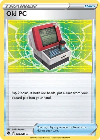 Old PC SWSH03: Darkness Ablaze Pokemon card